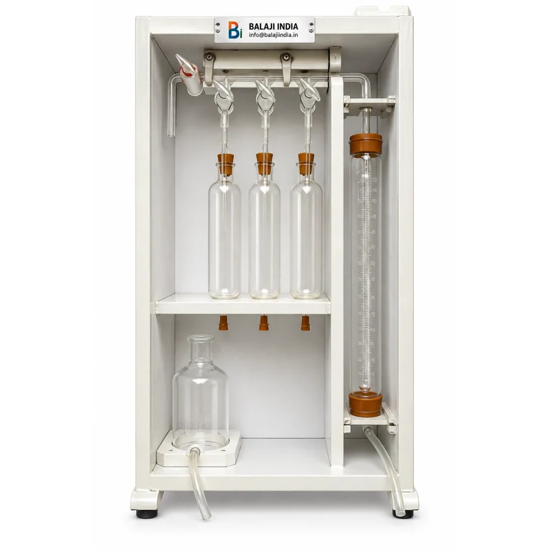 Orsat 3 Pipette Gas Analysis Apparatus