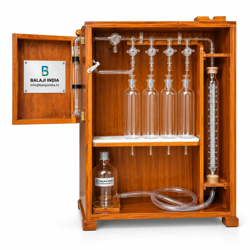 Orsat 4 Pipette Gas Analysis Apparatus